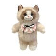 thumbnail image 1 of Leodye 1PCS Ragdoll Backpack Toy Cute Kitty Double Shoulder Bag Design Girls Lovely Kitty Doll Plush Backpack Toy, 1 of 8
