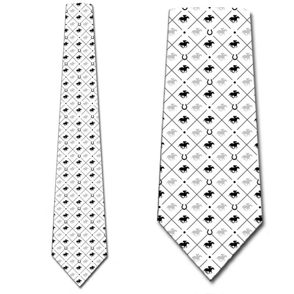 Horse Racing Ties Mens Animal Sports Necktie by Three Rooker
