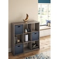 thumbnail image 4 of ClosetMaid Decorative Bookcase 9-Cube Storage Organizer, Graphite Gray (2 Pack), 4 of 5
