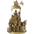thumbnail image 2 of 16 Inch Gita Upadesha Krishna Brass Sculpture - Handmade Mythology Idol, 2 of 4