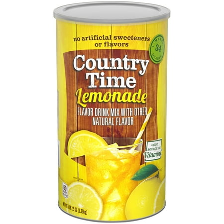 (2 Pack) Country Time Flavored Drink Mix, Lemonade, 82.5 Ounce (Best Water Company To Drink)