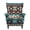 Aztec Pattern Teal Brown, variant on SEANATIVE 2 Piece Wingback Chair Slipcovers Stretch Spandex Wing Chair Covers with Seat Cushion Cover Non-Slip Furniture Protector with Elastic Bottom for Living Room Decor, Navy Blue Gold Marble