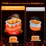 KBS 19-in-1 2LB Bread Maker Machine with Dual Heaters& Auto Nut Dispenser,Ceramic Pan with 2 kneading paddle Model#013A