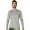 Silver, variant on Men's UPF 50+ Long Sleeve Sun Shirt, Quick-Dry UV Protection Rash Guard Silver, XXL