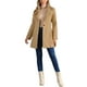 thumbnail image 2 of Abrigo largo de invierno con cinturón de manga larga y cuello alto clásico para mujer INSPIRE CHIC XL color caqui, 2 of 8