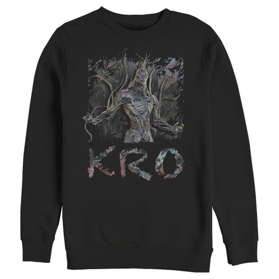 Men's Marvel Eternals Kro Sweatshirt Black 2X Large