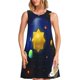 thumbnail image 1 of Disketp Solar System para Vestido sin Mangas para Mujeres, Vestidos de Verano para Mujeres, Casual y Holgado para la Playa, 1 of 7