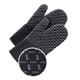 thumbnail image 2 of Sección larga negra (Guante 1 + Almohadilla 1)-2 piezas de guantes aislantes de silicona para microondas Ormromra HFP-0022, 2 of 9