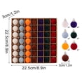 thumbnail image 4 of Hvmvliv 49 Pack Velvet Christmas Balls Flocked Tree Ornaments Plastic Hanging for Xmas Tree Holiday Decor, 4 of 8