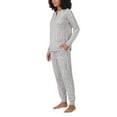 thumbnail image 2 of Nautica Womens Pajamas - Cozy Silky Fleece - 2 Piece Long Sleeve Winter Sleepwear Set for Women (Gray Stars/XX-Large), 2 of 6