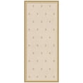 thumbnail image 4 of Kate and Laurel Framed Fabric Pinboard 18 x 42, Beige Botanical Block Print Printed Linen Classic Bulletin Board for Use as a Vision Board or Wall Organization, Florence Gold Frame, 4 of 8