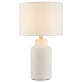 thumbnail image 2 of Bouclair White Textured Ceramic Table Lamp, 2 of 4