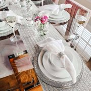 Madison Avenue Table Runner - Silver - 108