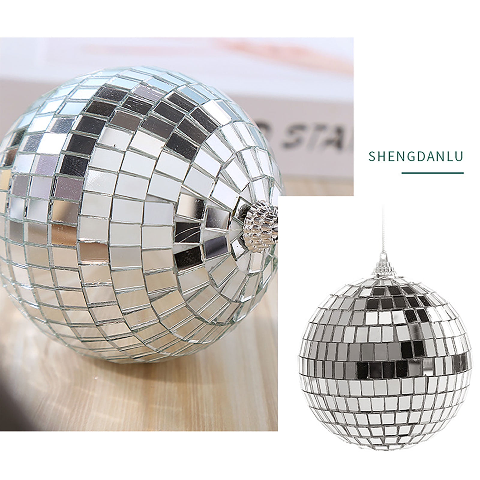 24Pcs 1-1/8Inch Mirror Balls - Disco Ball Decoration - Christmas
