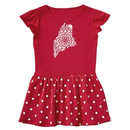 

Inktastic Maine Silhouette Mandala Gift Baby Girl Dress