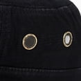 thumbnail image 3 of PMVFHDE Men Leather Patch Flat Top Newsboy Style Hat Adjustable Sun Hat for Casual Outdoor Daily Wear Black, 3 of 9