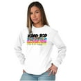 thumbnail image 4 of XOMG POP Music Cartoon Band Members Women's Long Sleeve T Shirt Brisco Brands X, 4 of 6