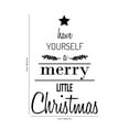 thumbnail image 4 of Vinyl Wall Art Decal - Have Yourself A Merry Little Christmas - 34" x 23" - Christmas Seasonal Holiday Sticker - Home Wall Door Window Bedroom Living Room Office Workplace Decals, 4 of 4