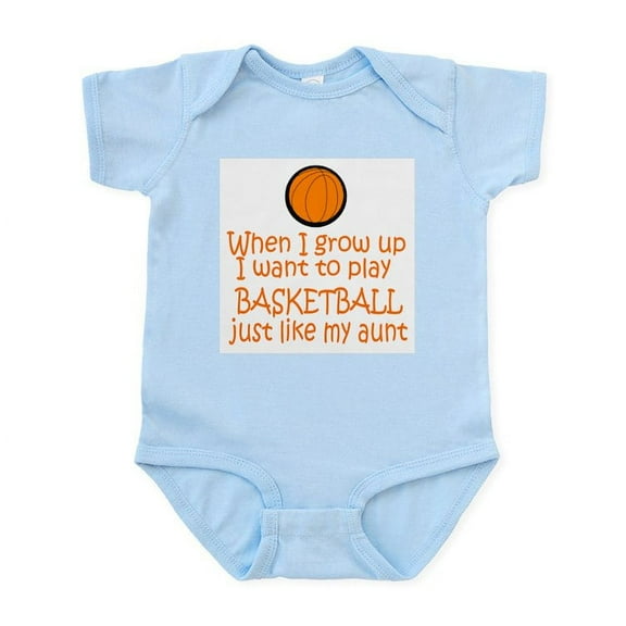 CafePress - Basketball...Just Like AUNT Infant Bodysuit - Baby Light Bodysuit, Size Newborn - 24 Months