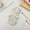 Blue Dog, variant on Cute Cartoon Roll Up Makeup Brush Bag Lace Tie Gingham Cosmetic Brush Organizer Pouch for Travel Daily Use