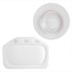 thumbnail image 5 of Dioche Almohada de Ba?o, Espuma Suave Acolchada Ba?Era de Ba?o Almohada Reposacabezas Cabeza Cuello Trasero Cojín Ba?o, Facil de Limpiar y Secado Rápido(Blanco) Unbranded JY01028-03, 5 of 8