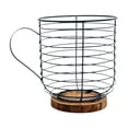thumbnail image 1 of Luzkey Coffee Pod Holder Coffee Capsule Storage Basket Portable with Wood Base, Versatile for Office Hotel Cafe Coffee Capsule Snack, 1 of 8
