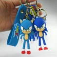 thumbnail image 2 of Llavero de Sonic Animation Sonic Shadow PVC con personaje llavero bolsa llavero colgante accesorios juguetes para niños regalos de cumpleaños, 2 of 5
