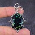 thumbnail image 2 of Natural Ammolite Gemstone Handmade 925 Sterling Silver Gift Pendant 2.21", 2 of 2