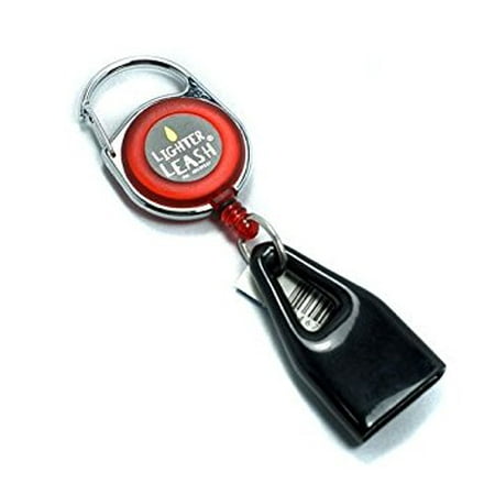 Pocket Tool Keychain - Premium Lighter Leash Retractable Keychain Clip (Red)