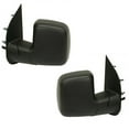 thumbnail image 2 of For 07-08 E-Series Van Rear View Mirror Power Manual Folding Textured PAIR SET, 2 of 5