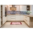 thumbnail image 6 of Ahgly Company Machine Washable Indoor Rectangle Transitional Grapefruit Red Area Rugs, 3' x 5', 6 of 7