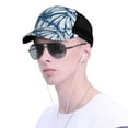 thumbnail image 4 of Disketp Blue Shells Print Trucker Hat Men Women - Mesh Baseball SnapBack Cap, 4 of 7