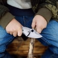 thumbnail image 5 of High Hardness Camping Knife - Portable Design with Wood Handle, Stainless Steel Blade - for Outdoor Camping, Hiking, Survival, Everyday Carry, 5 of 6