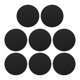 thumbnail image 1 of Silicone Black Drink Coasters Set of 8 Non-slip Round Soft Sleek and Durable Easy to Clean Black, 1 of 5