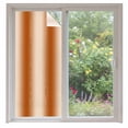 thumbnail image 2 of Burnt Orange Ombre Window Privacy Film, Modern Abstract Art Farmhouse Gradient Static Cling UV Sun Blocking Tint Film Heat Control Windows Films for Bedroom Bathroom, Window Stickers 35.4"x78.7", 2 of 8