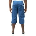 X RAY Men's Belted Long Cargo Shorts for Men, Below Knee Length Mens
