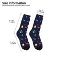 thumbnail image 2 of Honeii Space Dinosaur Print Children's Colorful Socks,Unisex Kids and Toddlers' Cushioned Sock,Kids Athletic Crew Socks,for Everyday Wear and Sports, 2 of 5