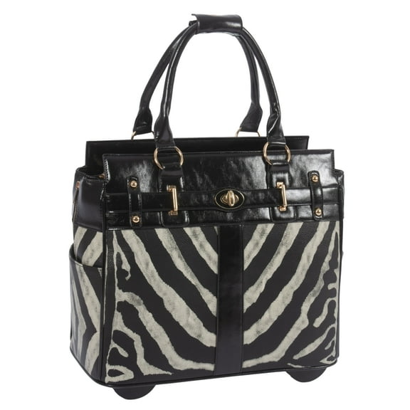 JKM & Company Women's Rolling Wheeled The Serengeti 13-17" Laptop Briefcase