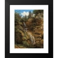thumbnail image 2 of Eduard von Moro 19x24 Black Modern Framed Museum Art Print Titled - A Mountain Stream, 2 of 5