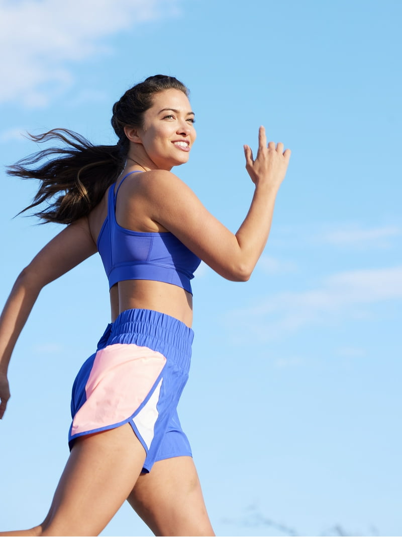 Avia High Rise Women's Workout Running Shorts with Side Pockets