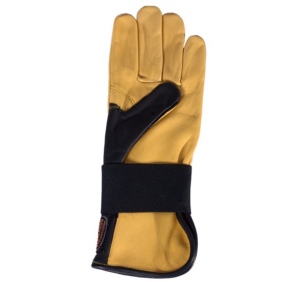 Size 6 Hilason Bull Riding Gloves Genuine Leather Left Hand