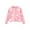 Pink, variant on HAiming Girls Knit Cardigan Sweater Trendy Print Long Sleeve Crewneck Button down Outwear Fall Casual Warm Loose Coat