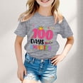thumbnail image 2 of TZEWGL Tops For Toddler Round Neck Loose Short Sleeve Graphic Print Top For Kids size 3-4T, 2 of 4