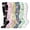 White, variant on BadPiggies 6 Pairs Compression Socks for Women & Men 15-20mmHg Graduated Support Knee High Socks