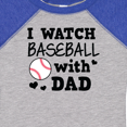 thumbnail image 3 of Inktastic I Watch Baseball with My Dad Boys or Girls Baby Bodysuit, 3 of 4