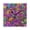 Black, variant on Vibrant Floral Swirls Wall Clock Square Clock Decoration Creative Clock Dual Use Black Pointer 7.78in