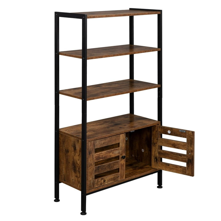 Ubesgoo 5 tier shelves corner shelf cheap stand wood display storage bookcase home furniture