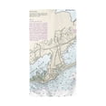 thumbnail image 1 of Betsy Drake BT13215B Block Island Sound - Quonochontaug, RI Nautical Map Beach Towel, 1 of 1