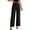 Black, variant on Women's High Waist Straight Leg Dress Pants Office Work Business Relaxed Fit Commuter Casual Trousers