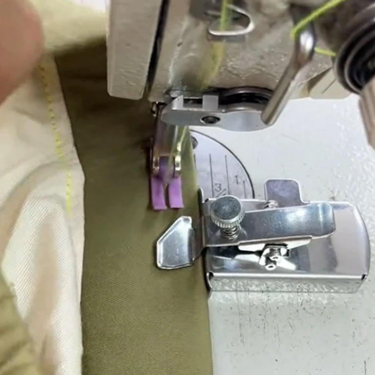 Sew Magnetic Seam Guide, Buddy Sew Rolled Hem, Buddysew Magnetic Seam Guide  Sewing Rolled Hemmer Foot, Wide Rolled Hem Pressure Foot Sewing Machine Hemmer  Foot Presser Foot (4PCS) 